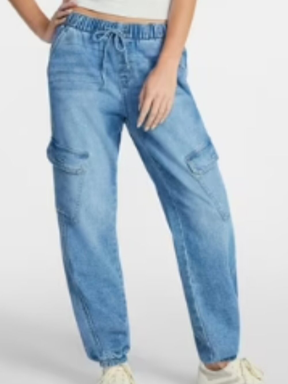 No Boundaries Juniors Midrise Cargo Jogger Pants